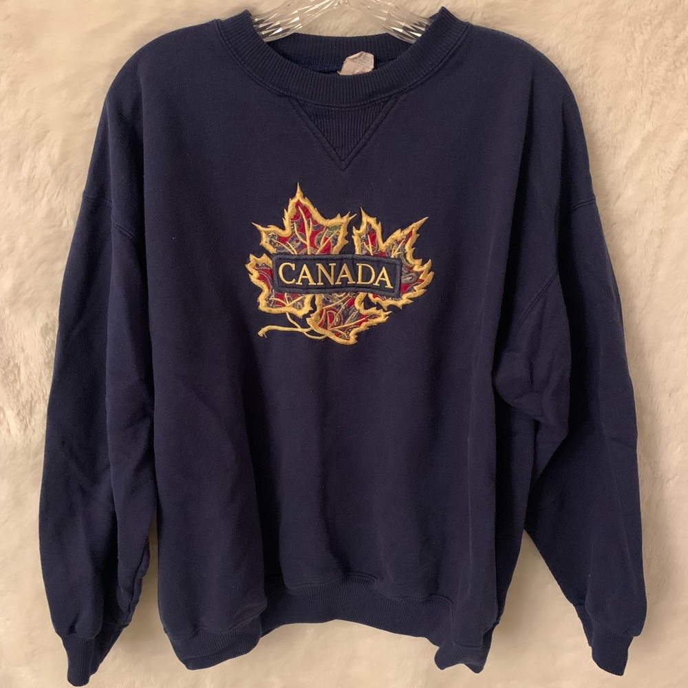 Navy Blue Vintage Canada Sweatshirt